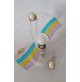 ♥ LAMPADA DA TAVOLO POP ART DESIGN TOFFOLI SERIE DISCO APPLIQUE ANNI 80 90 PLEXI