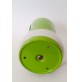 ♥ LAMPADA DA TAVOLO SPACE AGE DESIGN VETRO BIANCO METALLO VERDE ANNI 70 eclisse