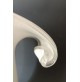 ♥ LAMPADA IN VETRO DI MURANO VINTAGE DESIGN CALLA FAZZOLETTO venini BIANCA big