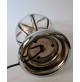 ♥ LAMPADA VINTAGE DESIGN TONY ZUCCHERI MAZZEGA VEART SPACE AGE ANNI 70 CROMO ORO