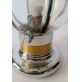 ♥ LAMPADA VINTAGE DESIGN TONY ZUCCHERI MAZZEGA VEART SPACE AGE ANNI 70 CROMO ORO