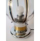 ♥ LAMPADA VINTAGE DESIGN TONY ZUCCHERI MAZZEGA VEART SPACE AGE ANNI 70 CROMO ORO