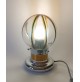 ♥ LAMPADA VINTAGE DESIGN TONY ZUCCHERI MAZZEGA VEART SPACE AGE ANNI 70 CROMO ORO