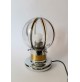 ♥ LAMPADA VINTAGE DESIGN TONY ZUCCHERI MAZZEGA VEART SPACE AGE ANNI 70 CROMO ORO