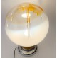 ♥ LAMPADA VINTAGE DESIGN TONY ZUCCHERI MAZZEGA VEART SPACE AGE ANNI 70 ORO SFERA