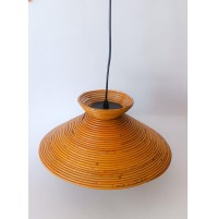 ♥ LAMPADARIO IN BAMBU' LAMPADA A SOSPENSIONE VINTAGE MIDCENTURY DESIGN