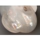 ♥ LAMPADARIO TARGETTI VINTAGE SPAGE AGE DESIGN VETRO BULLICANTE DI MURANO