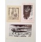 ♥ LOTTO 3 EX LIBRIS LORENZO ALESSANDRI Aereo Gufo SURFANTA ANNI 1955 56 58 p20