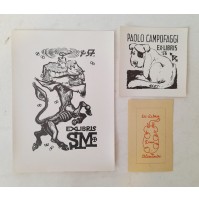 ♥ LOTTO 3 EX LIBRIS LORENZO ALESSANDRI Dina SURFANTA 1956 1957 p14