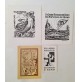 ♥ LOTTO 4 EX LIBRIS LORENZO ALESSANDRI Bianco e nero SURFANTA ANNI 1956 57 p9