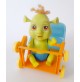 ♥ LOTTO DI 3 BABY SHREK III PUPAZZI PLASTICA RIGIDA CON CULLA 2007