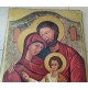 ♥ NATIVITà IMMAGINE SACRA ICONA SU TAVOLA LEGNO VINTAGE 72x53 CM presepe quadro