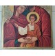 ♥ NATIVITà IMMAGINE SACRA ICONA SU TAVOLA LEGNO VINTAGE 72x53 CM presepe quadro