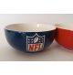 ♥ NFL 4 COPPE IN CERAMICA PER SNACK TAZZA COPPETTA FOOTBALL AMERICANO