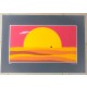 ♥ NILO MOTTURA DESERTO SERIGRAFIA 50X70cm VINTAGE GRAFICA quadro