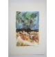 ♥ NINO SCIACCA LITOGRAFIA VINTAGE ANNI 80 ASTRATTO 49X34 CM ARTE ITALIANA