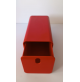 ♥ ORGANIZER SCRIVANIA UFFICIO CASSETTO PLASTICA ROSSA VINTAGE SPACE AGE DESIGN