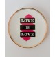 ♥ PIATTO IN CERAMICA BITOSSI LOVE IS LOVE FUNKY TABLE HOME DECOR VINTAGE DESIGN