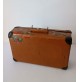 ♥ PICCOLA VALIGIA VINTAGE MIDCENTURY MODERN CON ADESIVI HOTEL VIAGGIO FIBRA