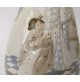 ♥ PORCEVAL VASO IN CERAMICA MADE IN SPAIN DESIGN SCENA JAPAN GEISHA VINTAGE