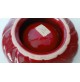 ♥ POSACENERE IN CERAMICA ROTONDO BORDEAUX STILE TOMMASO BARBI VINTAGE DESIGN