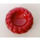 ♥ POSACENERE IN CERAMICA ROTONDO BORDEAUX STILE TOMMASO BARBI VINTAGE DESIGN