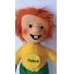 ♥ PUMUCKL IL PUPAZZO DAI CAPELLI ROSSI VINTAGE HERMANN 1980 PELUCHE 45 CM