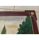 ♥ QUADRO OLIO SU TAVOLA VINTAGE ANTICO ANNI 30 CORNICE COEVA PAPERE PAESAGGIO