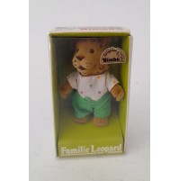 ♥ RARO FAMILIE LEOPARD LEO SIMBA BEAR FAMILY VINTAGE 1986 FIGURINE Sylvanian