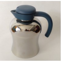 ♥ RARO THERMOS SHERAZADE DESIGN ETTORE SOTTSASS PER ALESSI BLU ACCIAIO VINTAGE