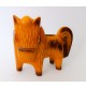 ♥ RARO VASO FORMA DI CAVALLO IN CERAMICA GIALLA VINTAGE MIDCENTURY DESIGN FIGURE