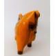 ♥ RARO VASO FORMA DI CAVALLO IN CERAMICA GIALLA VINTAGE MIDCENTURY DESIGN FIGURE