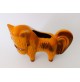 ♥ RARO VASO FORMA DI CAVALLO IN CERAMICA GIALLA VINTAGE MIDCENTURY DESIGN FIGURE