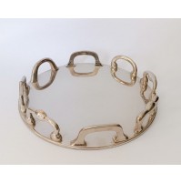 ♥ RARO VASSOIO LORD DESIGN ALESSANDRA BALDERESCHI PER SKITSCH METALLO ARGENTO