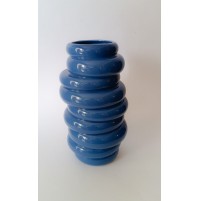 ♥ RING VASE VASO DA FIORI IN CERAMICA BLU XXL DESIGN POP ART HOME DECOR