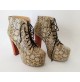 ♥ SCARPE DONNA JEFFREY CAMPBELL HAVANA LAST RIGAKU PITONATA BEIGE STIVALI TG. 38