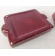 ♥ SCATOLA BOX CONTENITORE MANI VINTAGE DESIGN ANNI 70 IN CERAMICA BORDEAUX