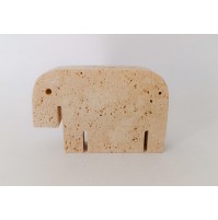 ♥ SCULTURA ELEFANTE IN TRAVERTINO VINTAGE DESIGN FRATELLI MANNELLI enzo mari