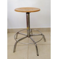 ♥ SEDIA SGABELLO STOOL VINTAGE INDUSTRIAL DESIGN LEGNO E METALLO HOME ARCHITETTO