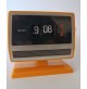 ♥ SEIKO VINTAGE FLIP CLOCK DA TAVOLO IN PLASTICA GIALLA NOT WORK SPACE AGE