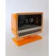 ♥ SEIKO VINTAGE FLIP CLOCK DA TAVOLO IN PLASTICA GIALLA NOT WORK SPACE AGE