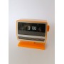 ♥ SEIKO VINTAGE FLIP CLOCK DA TAVOLO IN PLASTICA GIALLA NOT WORK SPACE AGE