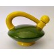 ♥ SERVIZIO ROSOLIO CERAMICA PUCCI ROMETTI UMBERTIDE VINTAGE DESIGN GIALLO VERDE