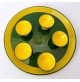 ♥ SERVIZIO ROSOLIO CERAMICA PUCCI ROMETTI UMBERTIDE VINTAGE DESIGN GIALLO VERDE