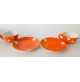 ♥ SERVIZIO da CAFFE' 4x SOCIETà CERAMICA LOMBARDA POIS ORANGE ART DECò rometti