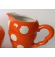 ♥ SERVIZIO da CAFFE' 4x SOCIETà CERAMICA LOMBARDA POIS ORANGE ART DECò rometti