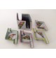 ♥ SET 4 POSACENERE + CONTENITORE IN CERAMICA BARTOLUCCI CERVIA VINTAGE FAENZA