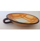 ♥ SET UN PIATTO 2 TAZZINE IN CERAMICA DECO FUTURISTA TIPO GALVANI ALBA DOCILIA