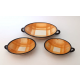 ♥ SET UN PIATTO 2 TAZZINE IN CERAMICA DECO FUTURISTA TIPO GALVANI ALBA DOCILIA