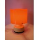 ♥ SIMPATICA LAMPADA SPACE AGE ANNI 70 ORANGE CON BASE RADIO VINTAGE DESIGN